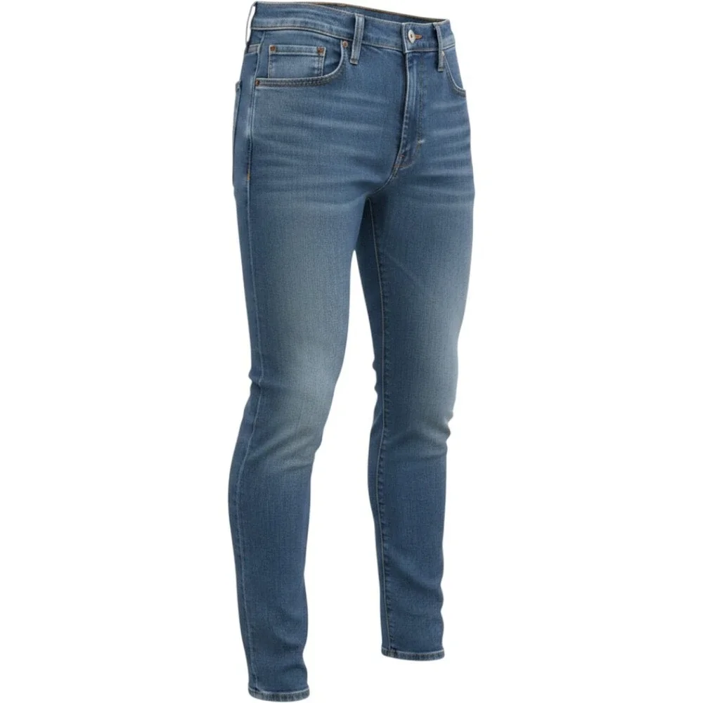 Levis Mens Skinny Taper Flex Stretch Blue Denim Jeans 34x32 Medium Wash